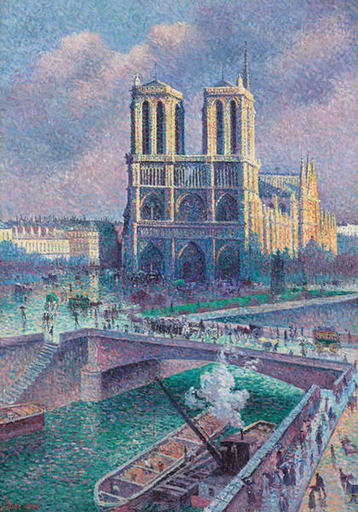 Detail of Notre-Dame de Paris, 1900 by Maximilien Luce