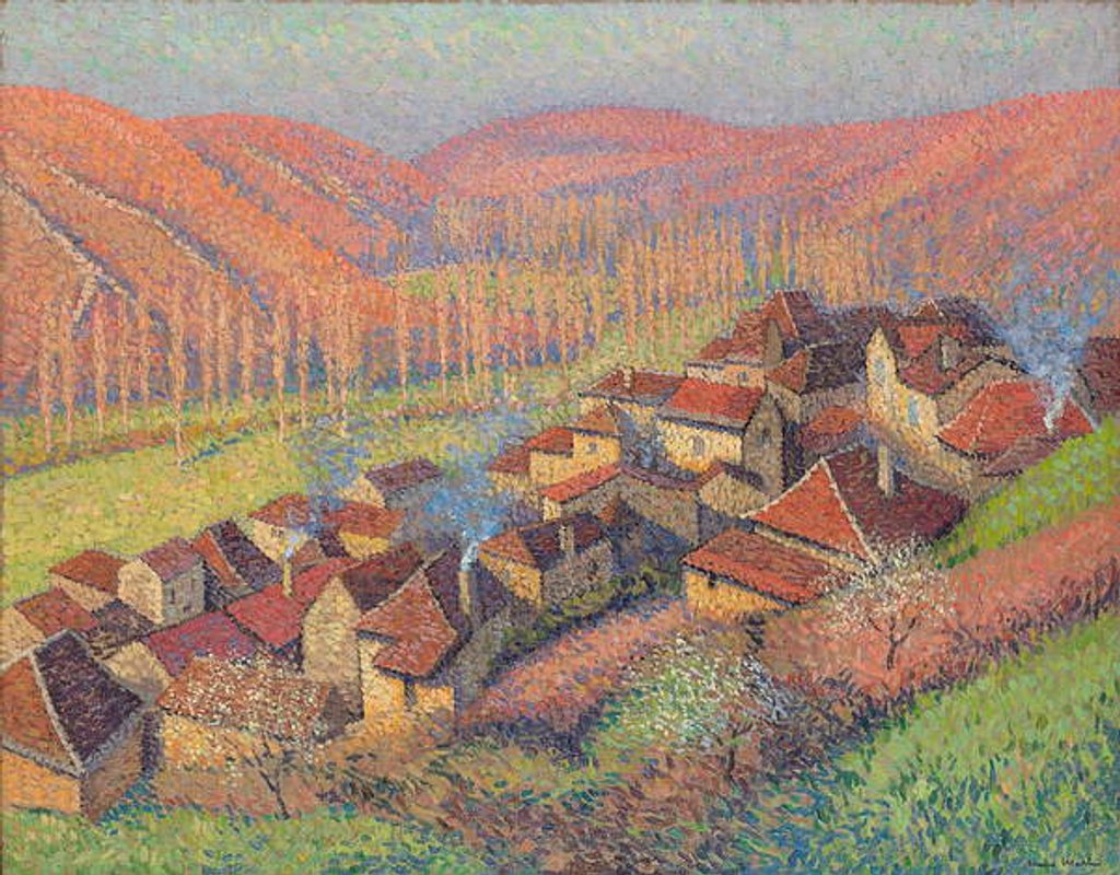 Detail of View of the centre of Labastide du Vert; Vue du centre de Labastide du Vert, c.1940 by Henri Jean Guillaume Martin