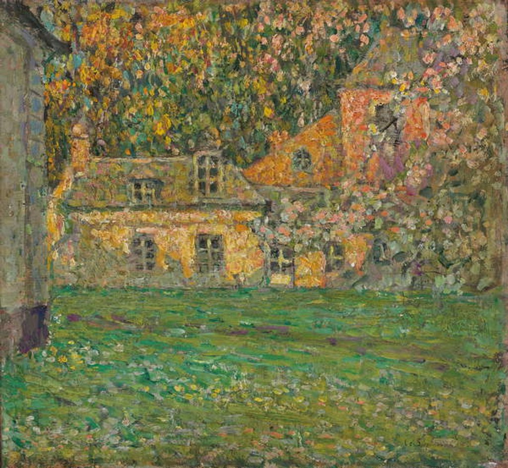 Detail of Flowering Trees; Les arbres fleuris, 1933 by Henri Eugene Augustin Le Sidaner