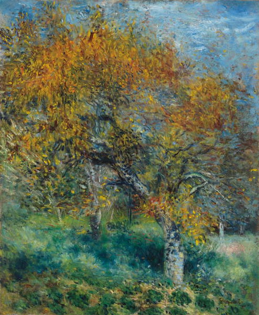 Detail of The Pear Tree; Le Poirier, c.1870 by Pierre Auguste Renoir