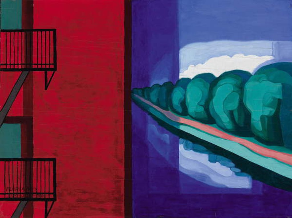 Detail of Contrasts, 1934 by Oscar Florianus Bluemner