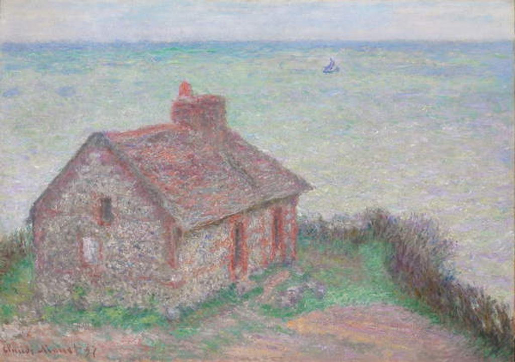 Detail of Customs House, Rose Effect; La maison du Douanier, effet rose, 1897 by Claude Monet