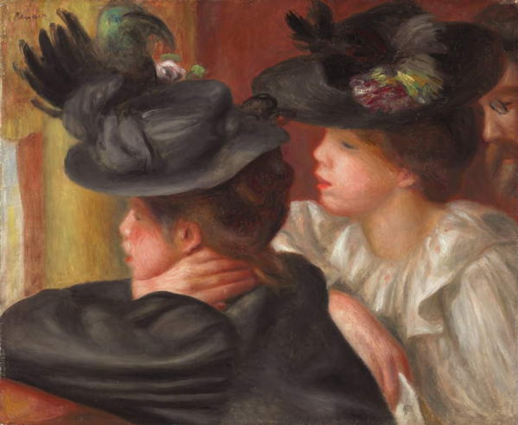 Detail of The Theatre Box by Pierre Auguste Renoir