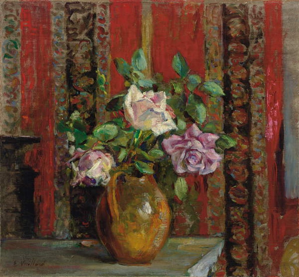 Detail of Roses in a Pitcher; Roses dans un Pichet, c.1905 by Edouard Vuillard