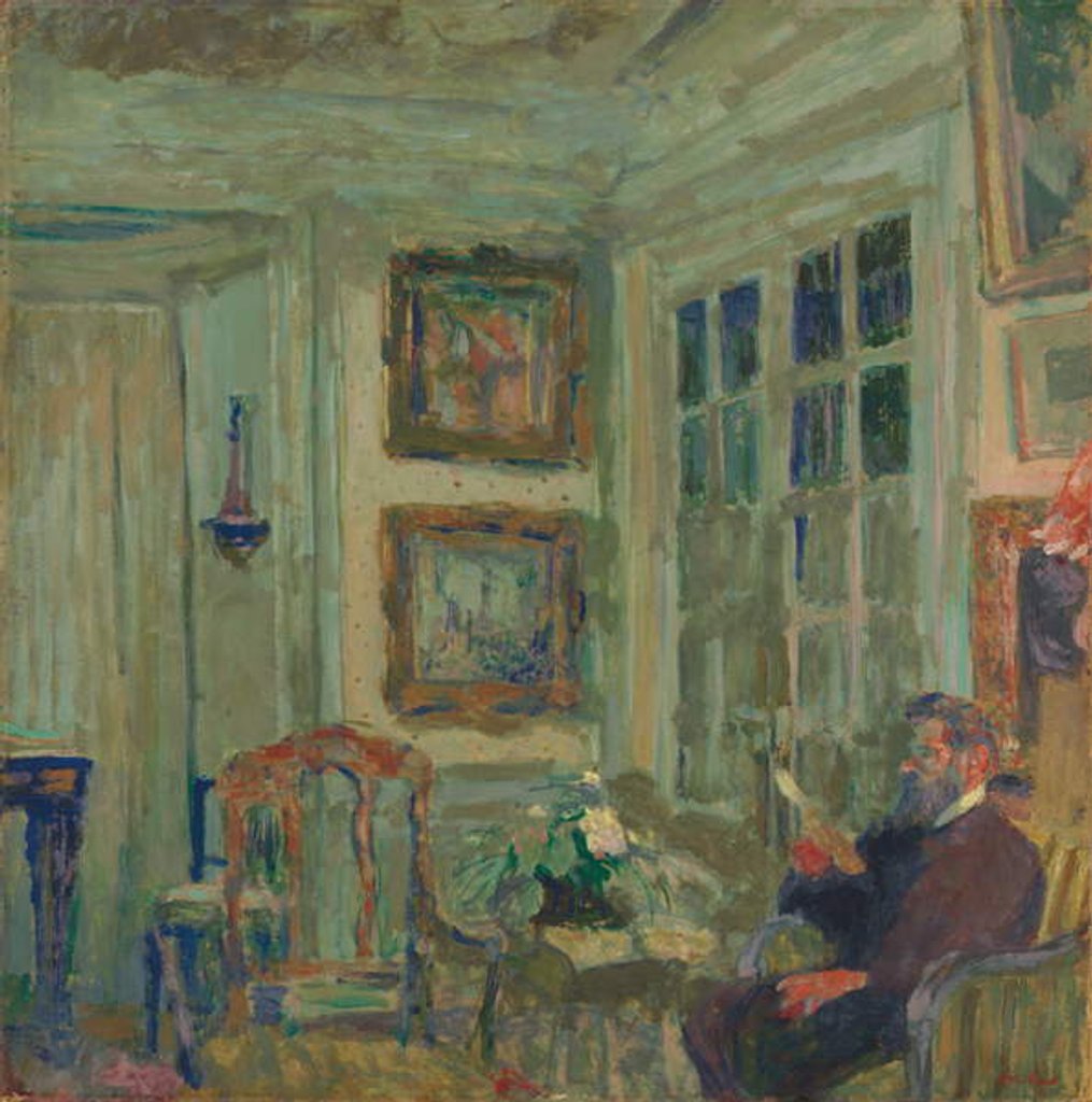 Detail of Arthur Fontaine Reading; Arthur Fontaine lisant, 1904 by Edouard Vuillard