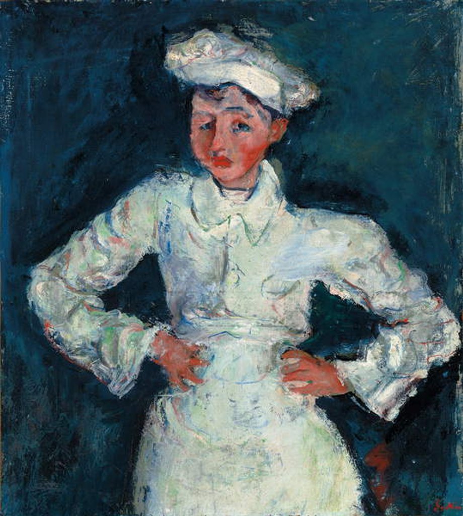 Detail of The Little Pastry Cook; Le petit patissier, c.1927 by Chaim Soutine