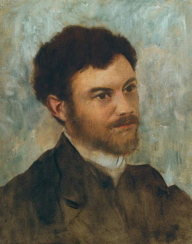 Detail of Portrait of a Man by Edgar Degas