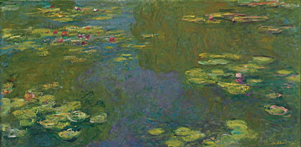 Detail of The Waterlily Pond; Le bassin aux nympheas, 1919 by Claude Monet