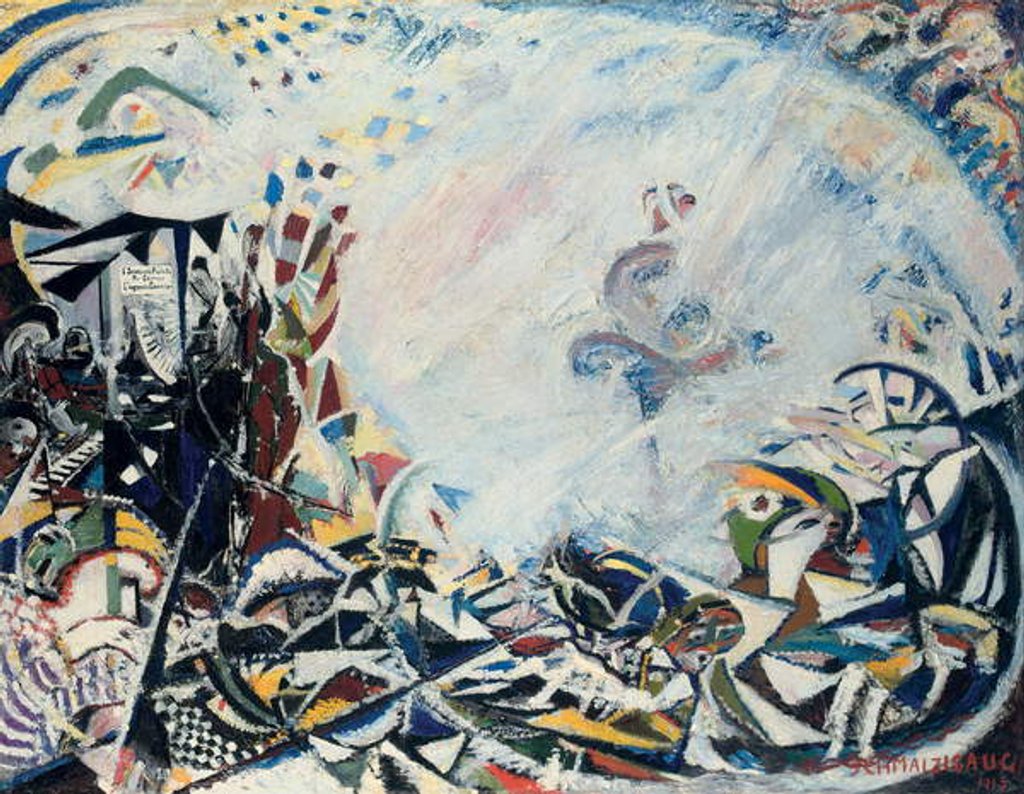 Detail of The Dynamic of the Dance; Het dynamische van de dans, 1913 by Jules Schmalzigaug