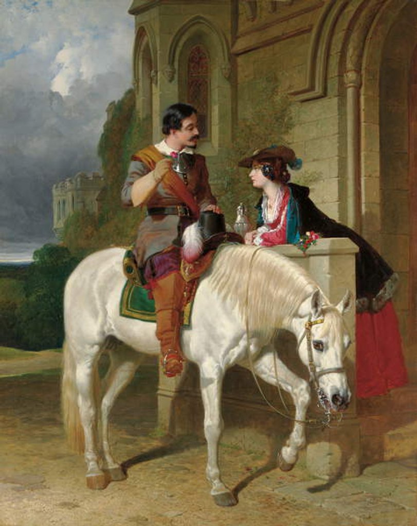 Detail of The Rose, 1853 by John Frederick Herring Snr