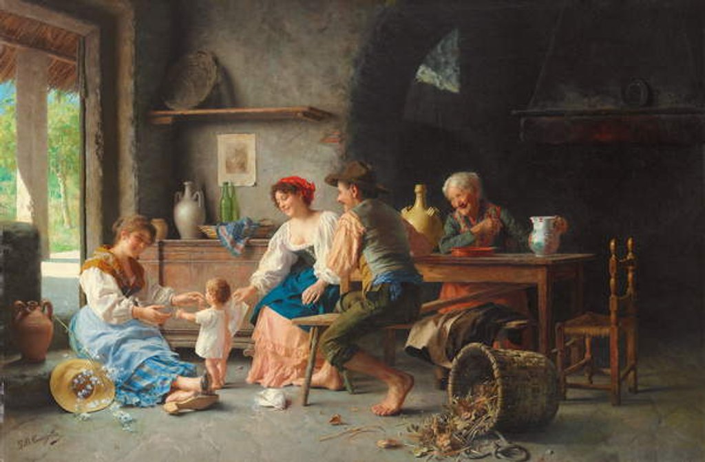 Detail of First Steps by Giovanni-Battista Torriglia