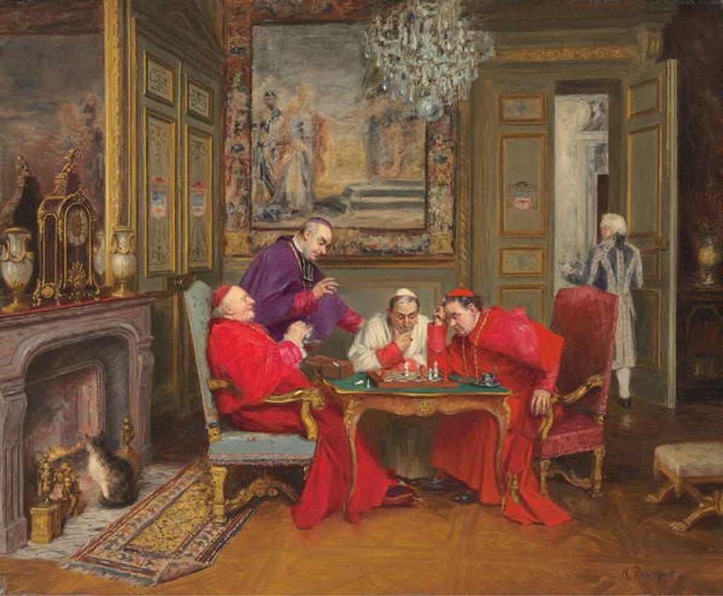 Detail of A Cardinal's Move by Henri Brispot