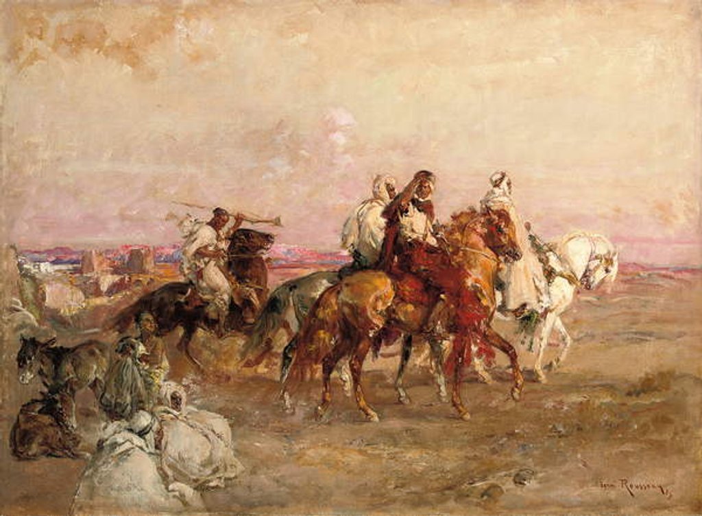 Detail of A Night in South Oran; Un soir dans le Sud Oranais, 1923 by Henri Emilien Rousseau