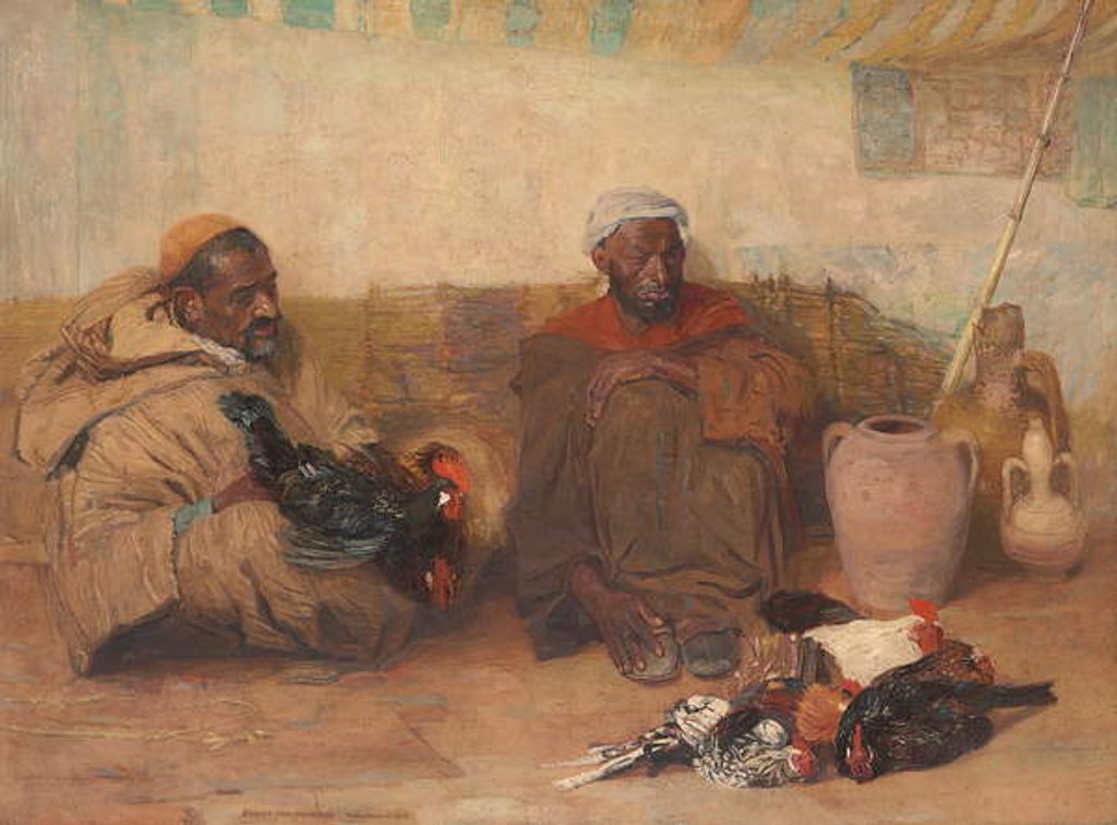 Detail of Two Men of Tangiers, 1908 by Robert Lee MacCameron