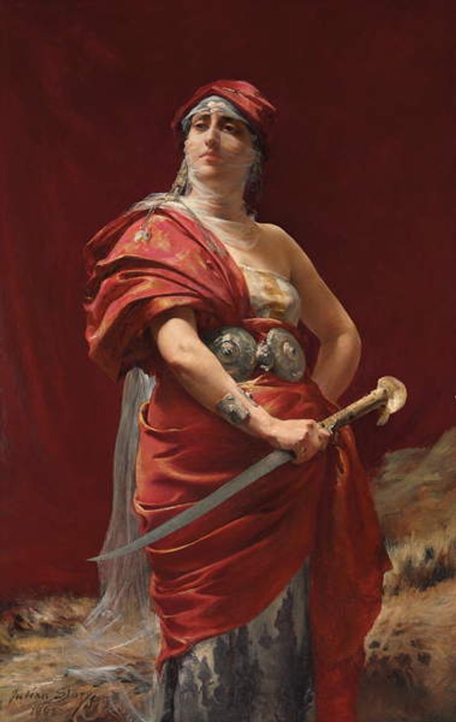 Detail of La Tragedienne, 1885 by Julian Russell Story