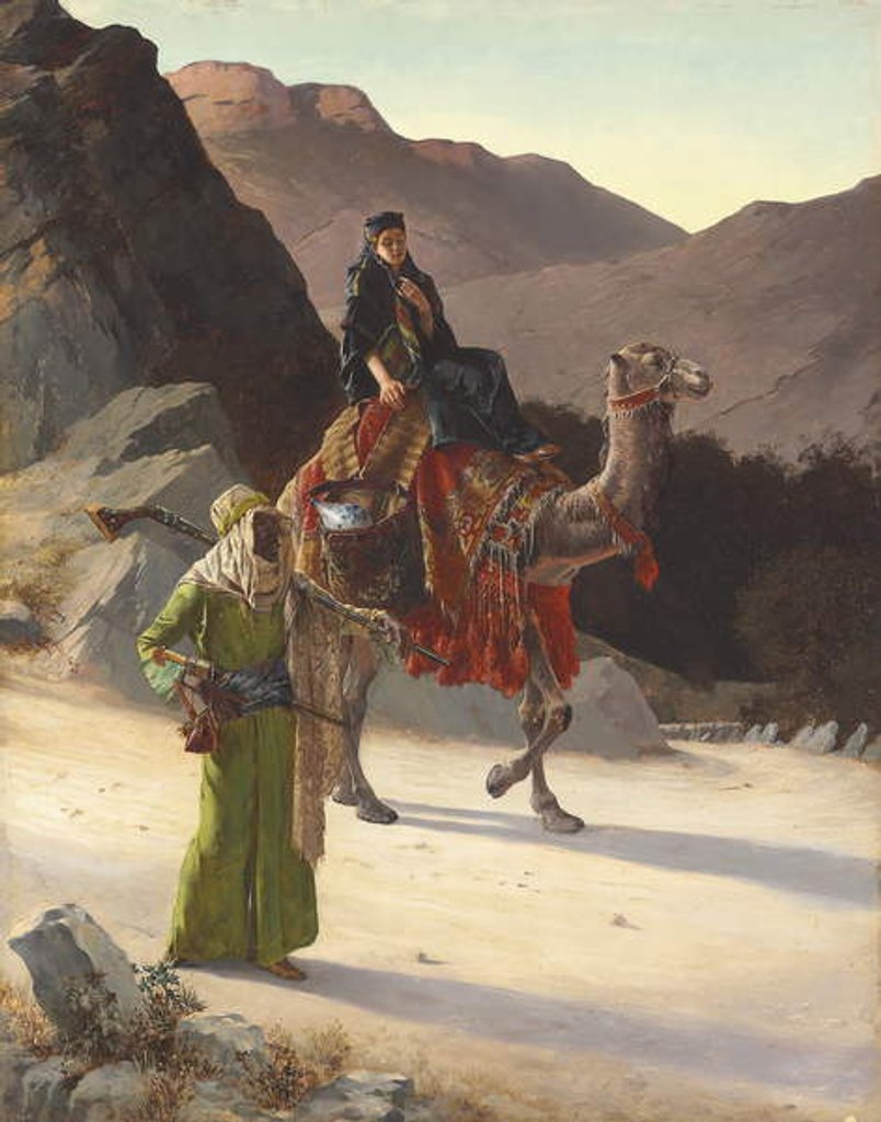 Detail of The Escort by Rudolphe Ernst