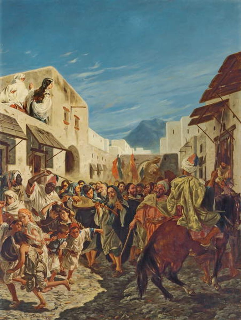 Detail of Jewish Musicians in the Streets of Tetuan, c.1858 by Alfred Dehodencq