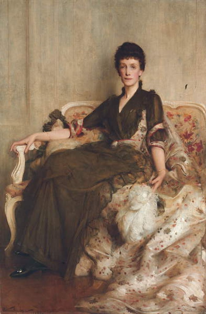 Detail of Mrs R.E. Hoare, 1889 by Arthur Hacker