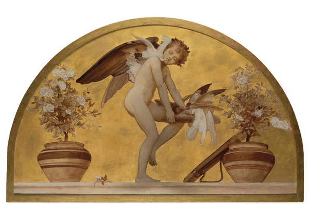 Detail of Cupid and Doves by Frederic Leighton