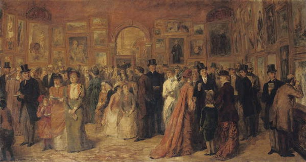 Detail of The Private View, 1881, 1882 by William Powell Frith