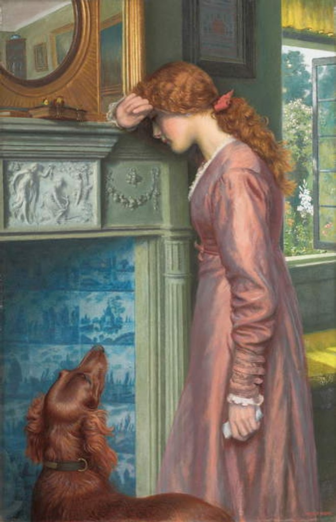 Detail of A Passing Cloud by Arthur Hughes