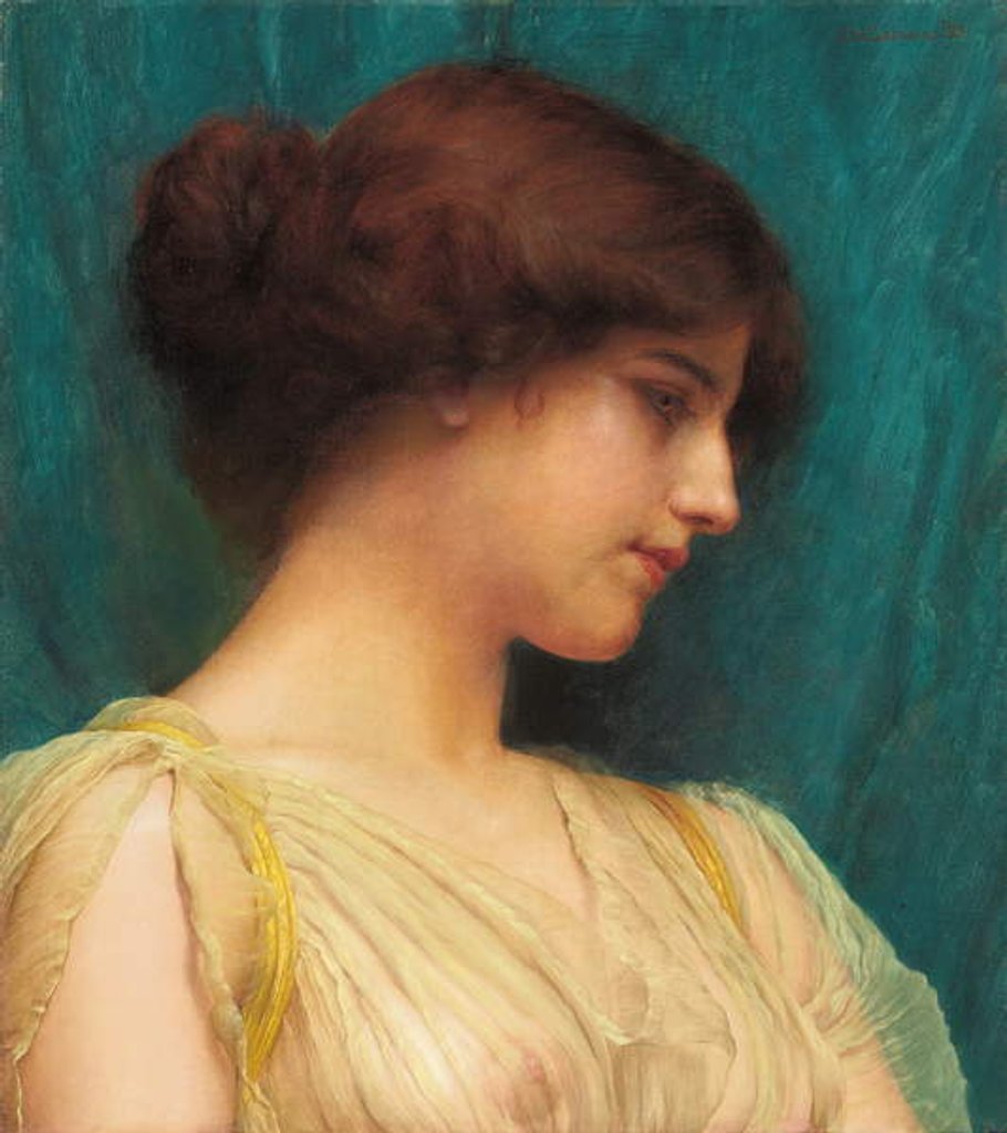 Detail of Study of a Girl's Head, 1899 by John William Godward