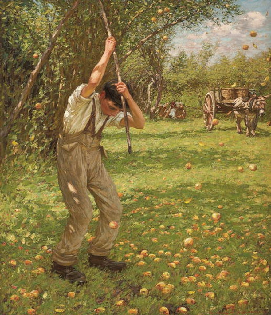 Detail of Shaking Down Cider Apples by Henry Herbert La Thangue