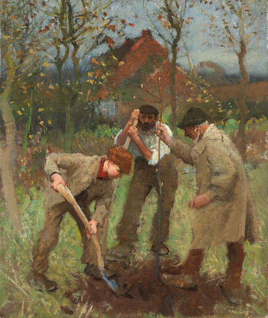 Detail of Planting a Tree by George Clausen