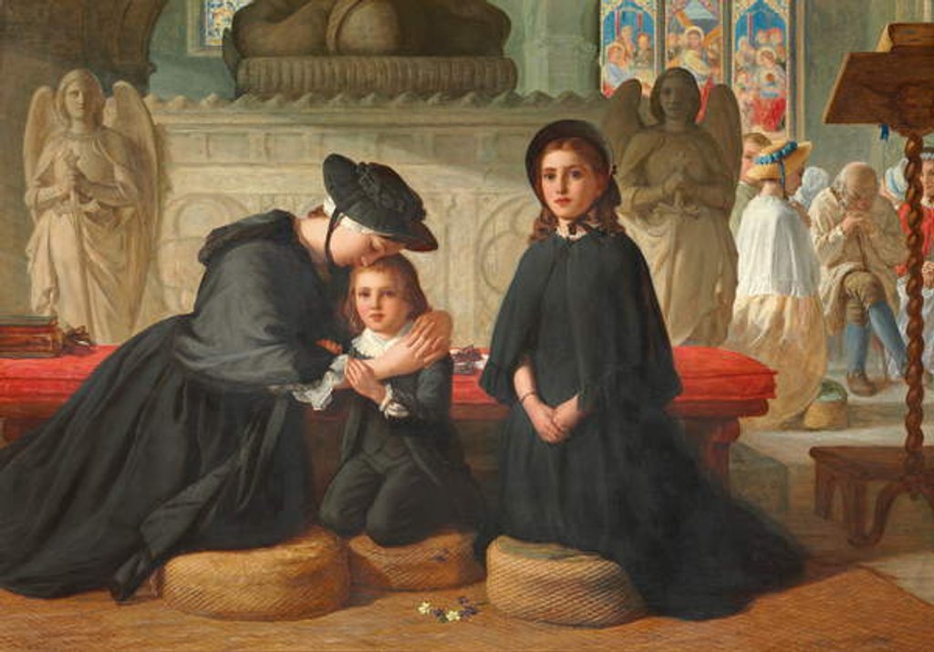 Detail of The Benediction, 1871 by Alfred Rankley