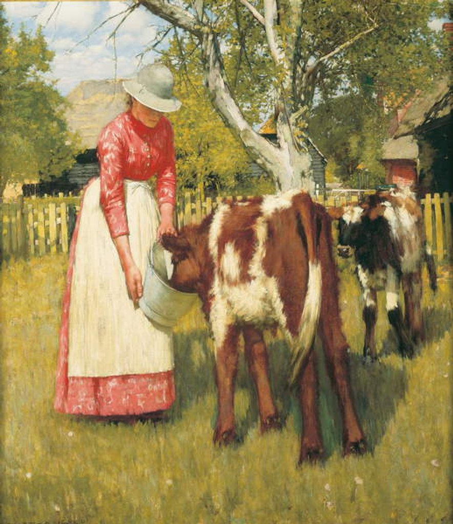 Detail of The First Meal, c.1894 by Henry Herbert La Thangue