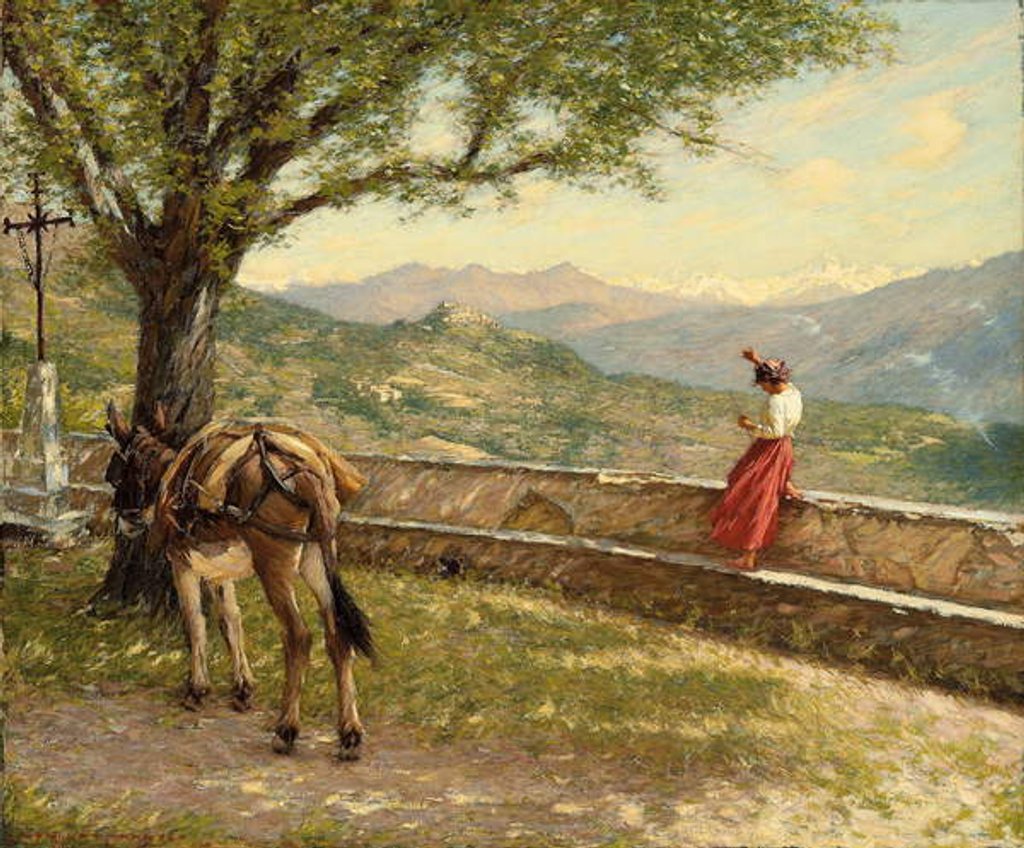 Detail of Calling to the Valley by Henry Herbert La Thangue