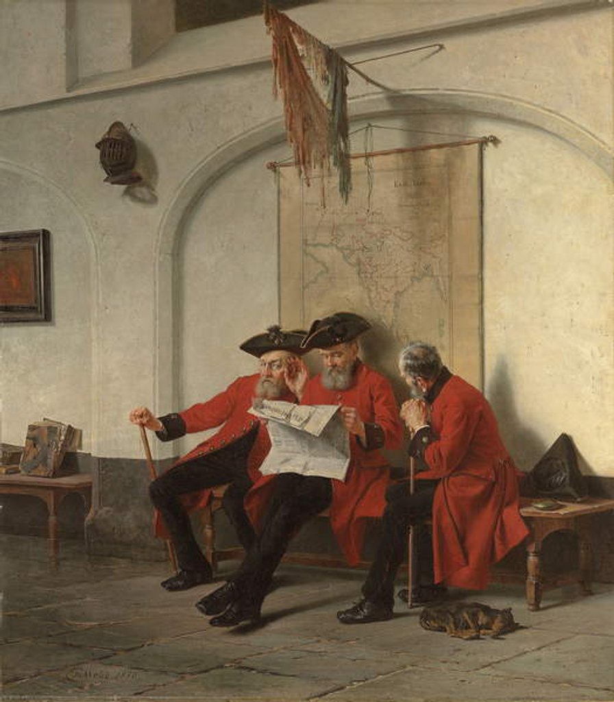 Detail of News from the Front, 1880 by Charles Meer Webb