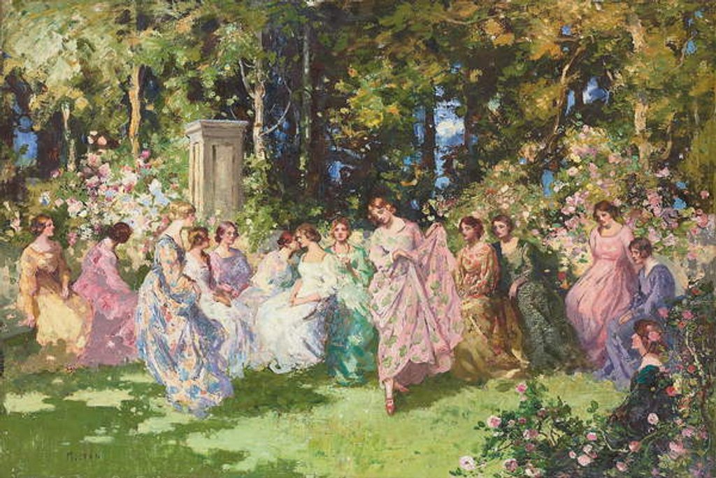Detail of Fete Champetre by Thomas Edwin Mostyn