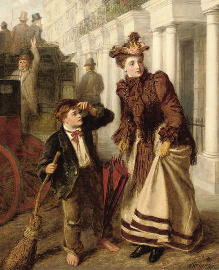 Detail of The Crossing Sweeper, 1893 by William Powell Frith