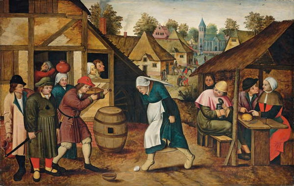 Detail of The Egg Dance by Pieter the Younger Brueghel