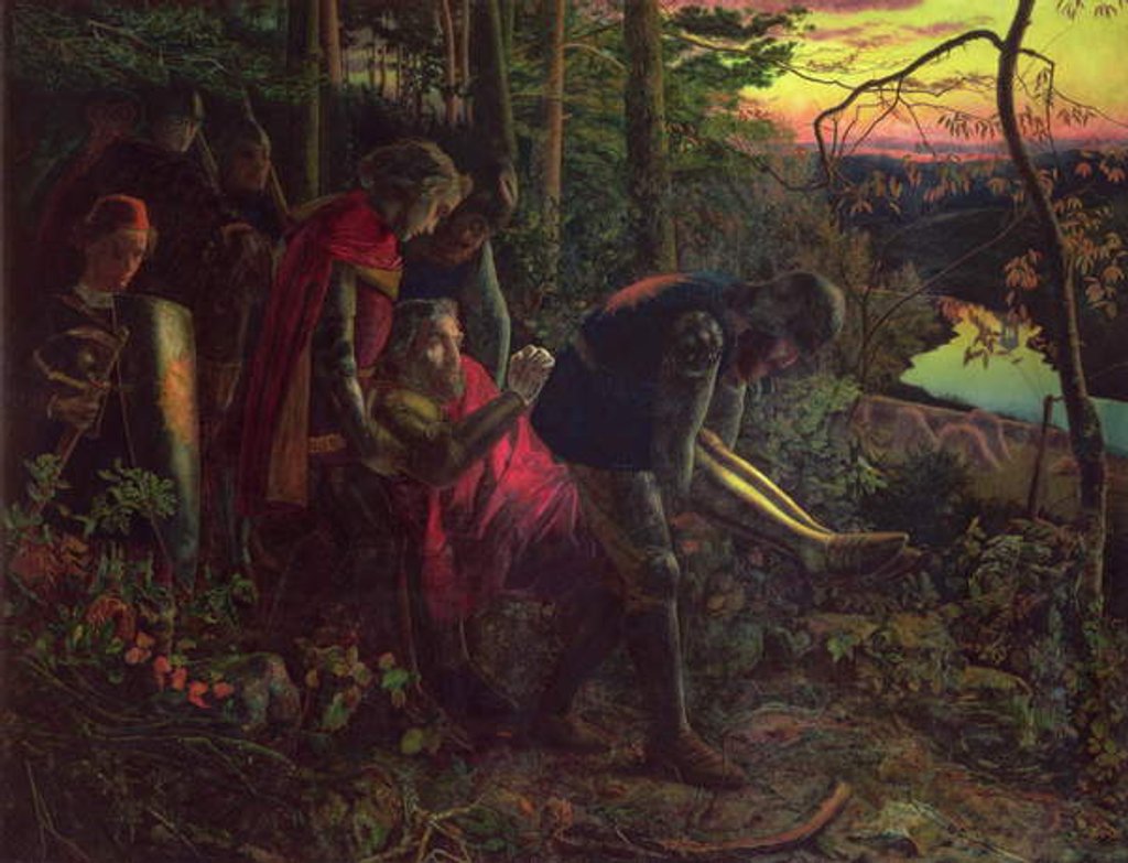 Detail of The Knight of the Sun c.1859-60 by Arthur Hughes