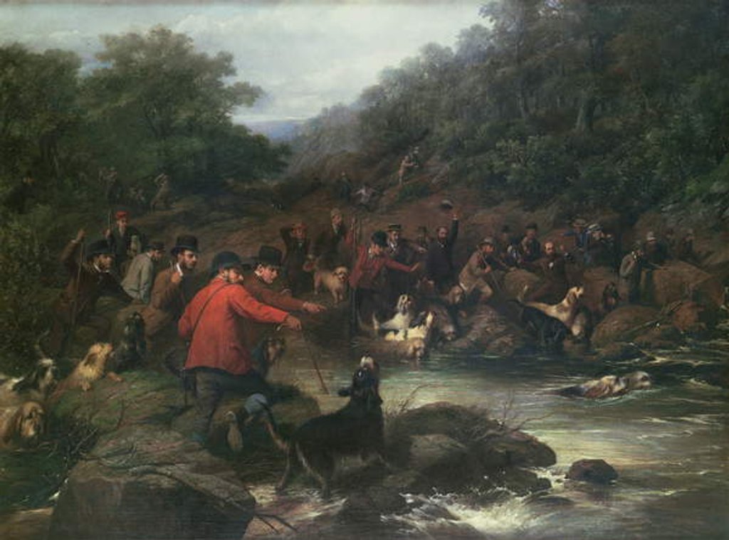 Detail of The Carlisle Otter Hunt by George Earl
