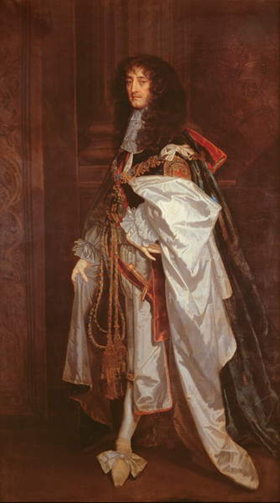 Detail of Portrait of Prince Rupert in Garter Robes by Peter Lely