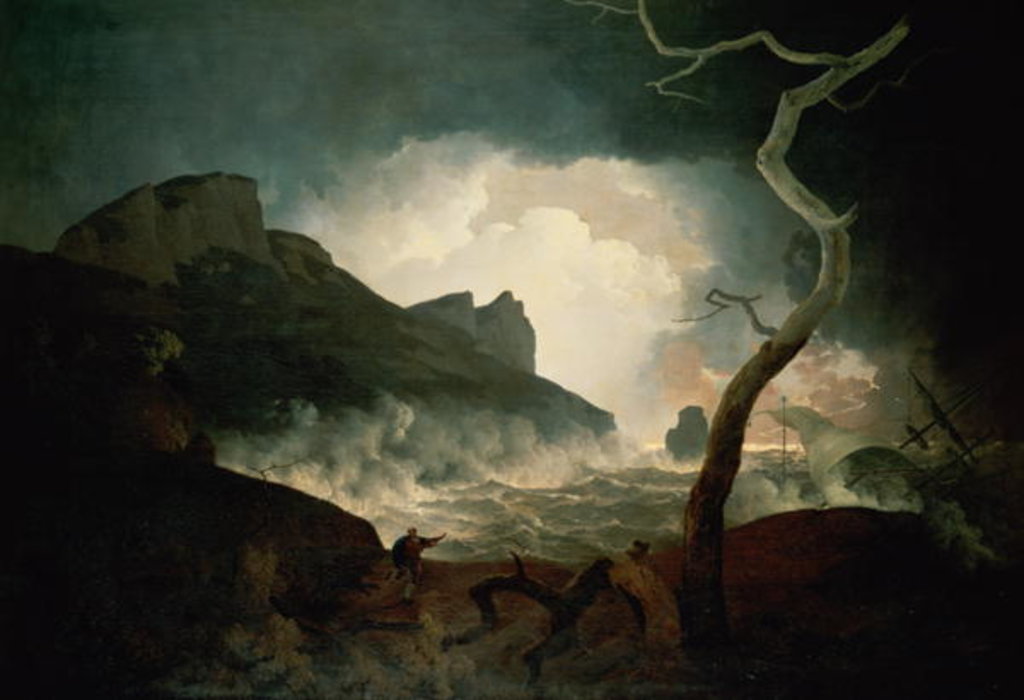 Detail of The Storm, Antigonus pursued by the Bear from 'The Winter's Tale', Act III, Scene 3, 1790 by Joseph Wright of Derby