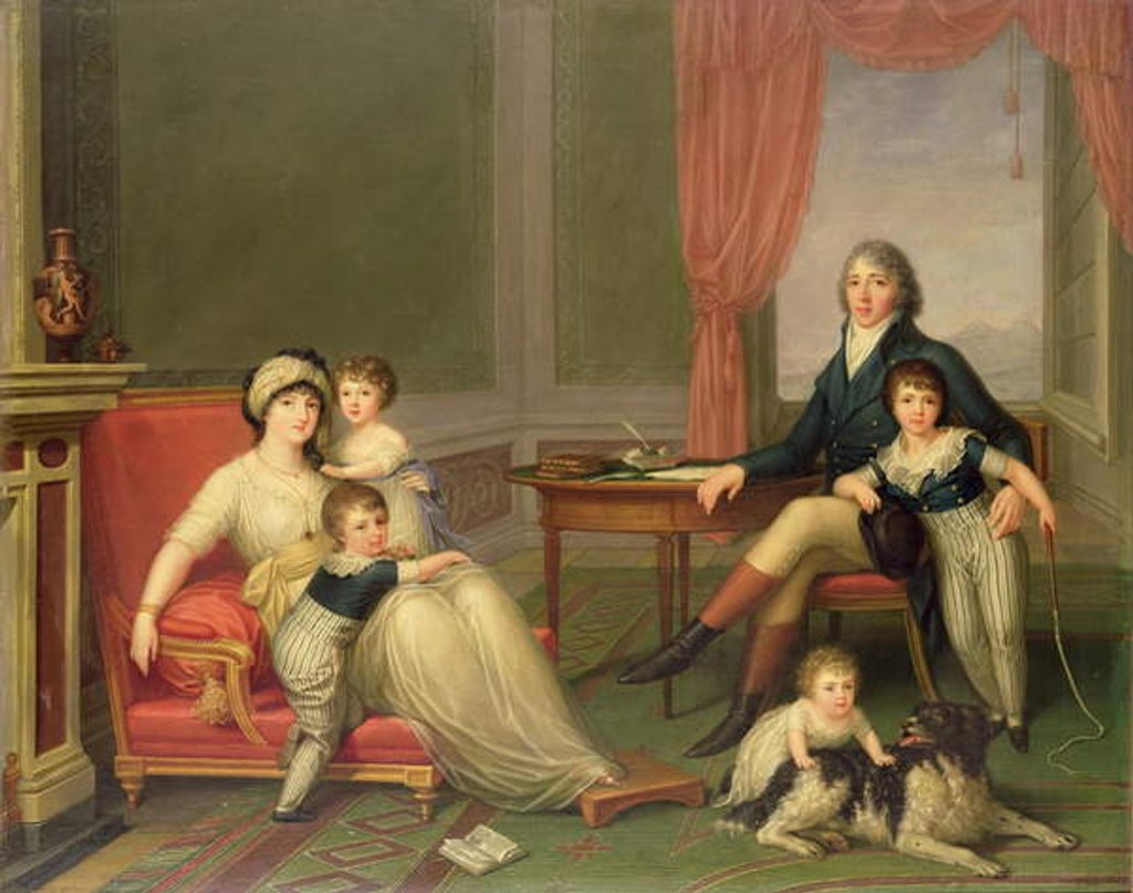 Detail of The Lambton Family in Italy, 1797 by Augusto Nicodemo