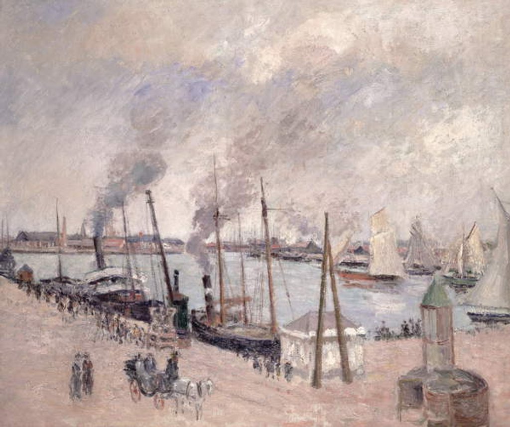 Detail of The Port of Le Havre by Camille Pissarro