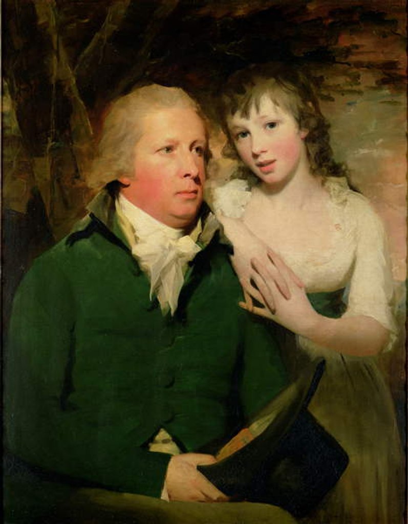 Detail of Sir Alexander Don with his daughter Elizabeth by Henry Raeburn