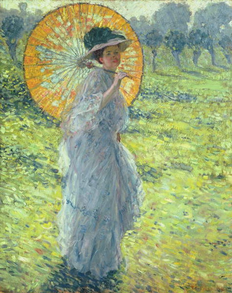 Detail of Woman with a Parasol, c. 1906 by Frederick Carl Frieseke