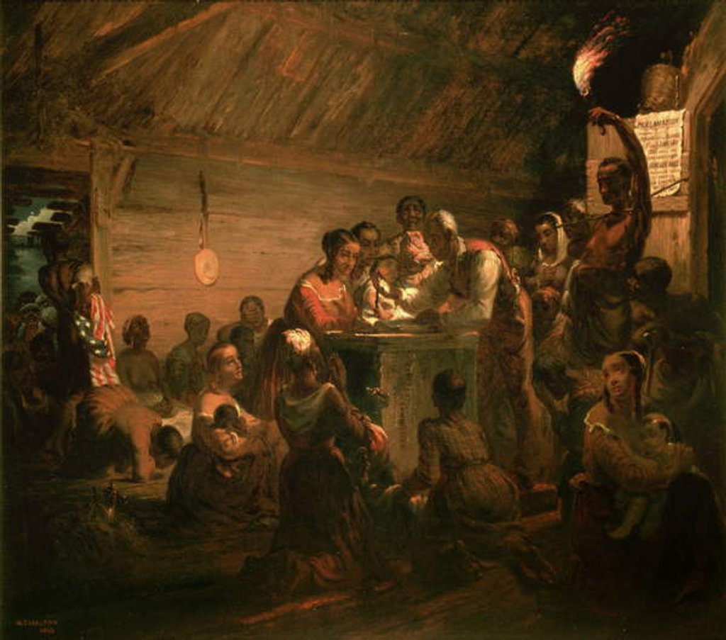 Detail of The Hour of Emancipation, 1863 by William Tolman Carlton