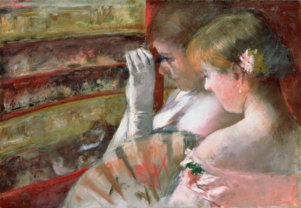 Detail of In the Box by Mary Stevenson Cassatt