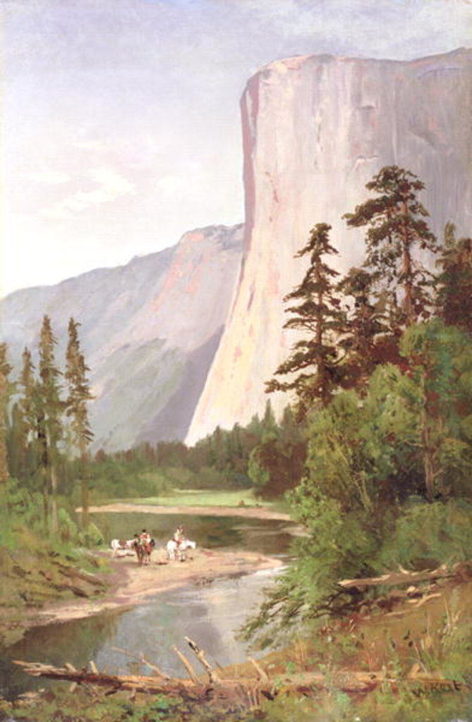 Detail of El Capitan, Yosemite Valley by William Keith