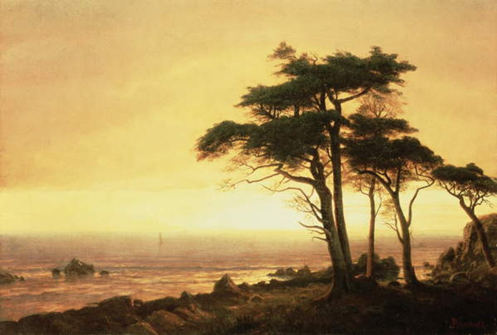 Detail of California Coast by Albert Bierstadt