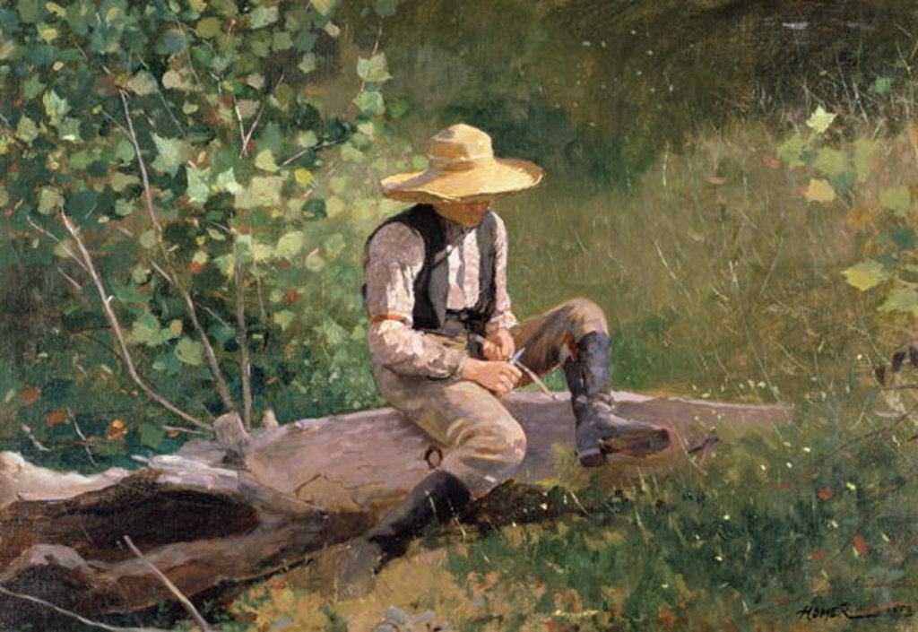 Detail of The Whittling Boy, 1873 by Winslow Homer