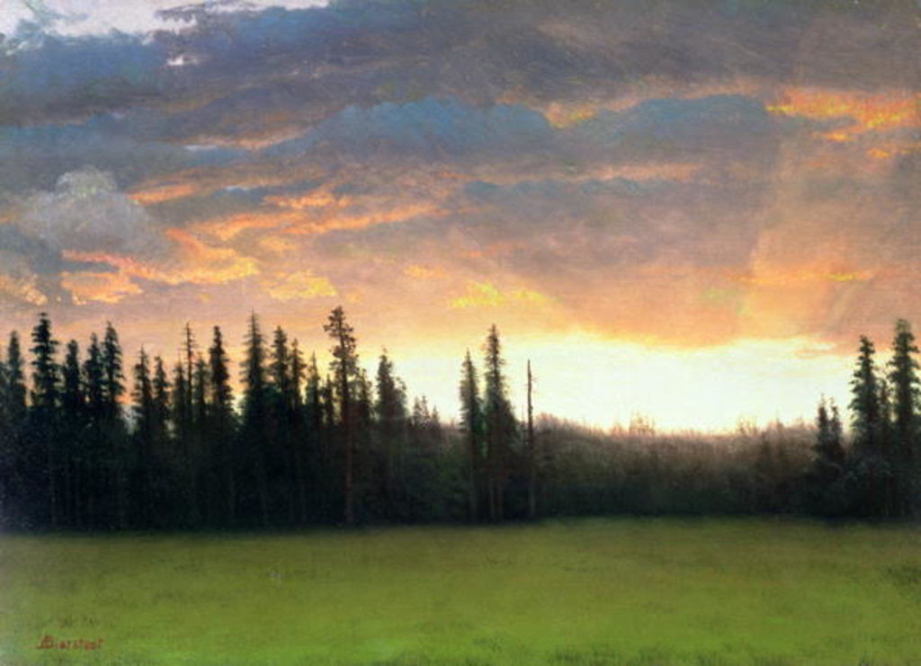 Detail of California Sunset by Albert Bierstadt