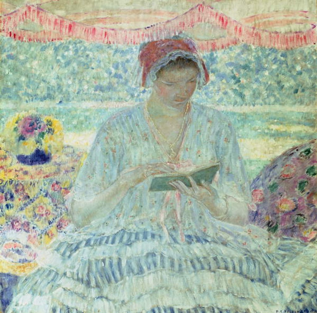 Detail of Summer Reading by Frederick Carl Frieseke